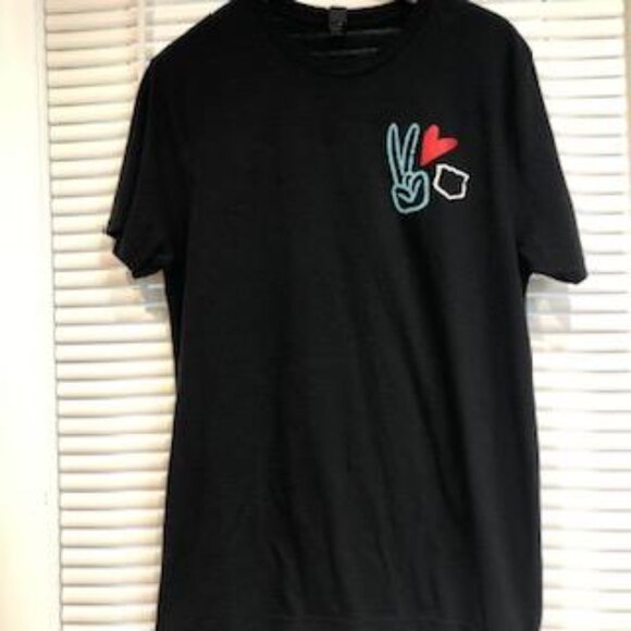 Mod Love Unisex Black T-Shirt Size M Pre-Owned. - Picture 2 of 14